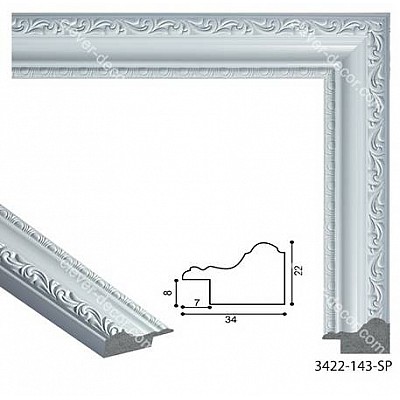 193084 Багет пластиковый 3422-143-SP