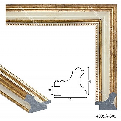 194026 Багет пластиковый 4035A-305-K