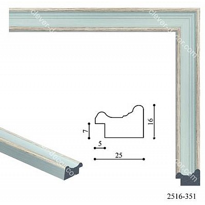 192016 Багет пластиковый 2516-351