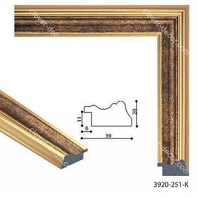 193092 Багет пластиковый 3920-251-K