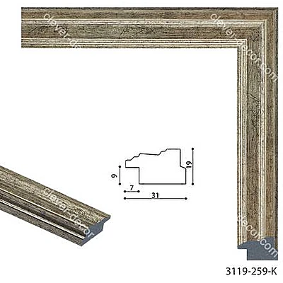 193034 Багет пластиковый 3119-259-K 193034 Багет пластиковый 3119-259-K