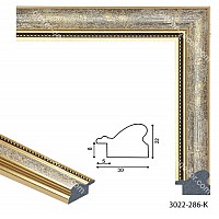 193047 Багет пластиковый 3022-286-K