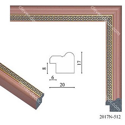 192092 Багет пластиковый 2017N-512